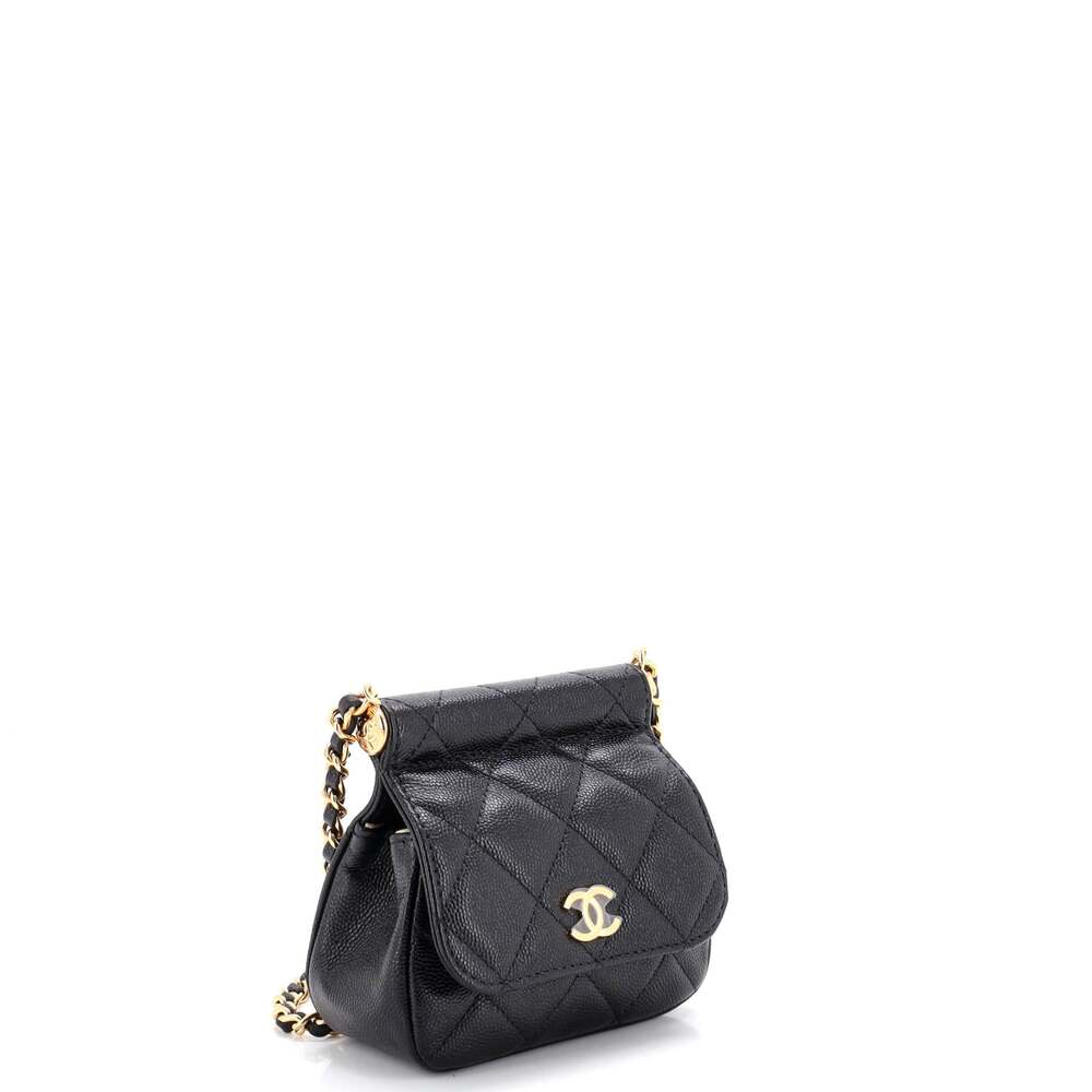 Chanel Cc Frame Flap Clutch With Chain #259208C33B - Picture 2 of 6